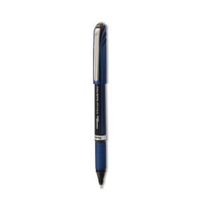 Pentel EnerGel NV Gel Pen, Stick, Fine 0.5 mm Needle Tip, Black Ink, Blue/Black Barrel, Dozen (PENBLN25A) View Product Image
