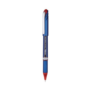 Pentel EnerGel NV Gel Pen, Stick, Fine 0.5 mm, Red Ink, Blue/Red Barrel, Dozen View Product Image