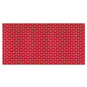 Pacon Fadeless Designs Bulletin Board Paper, Brick, 50 ft x 48", Red/White View Product Image
