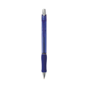 Pentel R.S.V.P. Super RT Ballpoint Pen, Retractable, Medium 0.7 mm, Blue Ink, Translucent Blue/Blue Barrel, Dozen View Product Image