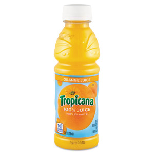 Tropicana 100% Juice, Orange, 10oz Bottle, 24/Carton (QKR55154) View Product Image