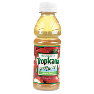 Tropicana 100% Juice, Apple, 10oz Bottle, 24/Carton (QKR57178) View Product Image