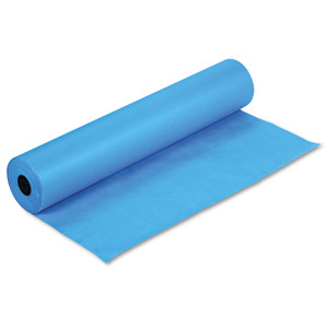 Pacon Rainbow Duo-Finish Colored Kraft Paper, 35 lb Wrapping Weight, 36" x 1,000 ft, Brite Blue (PAC63170) View Product Image