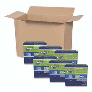 Swiffer Dry Refill Cloths, White, 10.63 x 8, 32/Box, 6 Boxes/Carton View Product Image