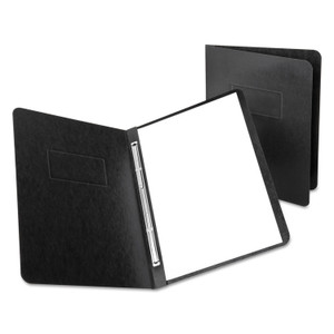 Oxford Heavyweight PressGuard and Pressboard Report Cover w/ Reinforced Side Hinge, 2-Prong Metal Fastener, 3" Cap, 8.5 x 11, Black View Product Image