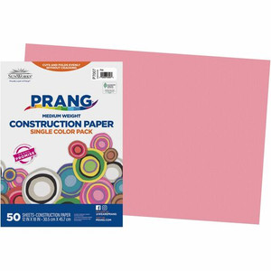 Prang Construction Paper - Multipurpose - 12" Width x 18" Length - Pink Product Image 