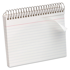 Oxford Spiral Index Cards, Ruled, 4 x 6, White, 50/Pack (OXF40283) View Product Image
