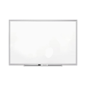 Quartet Classic Series Porcelain Magnetic Dry Erase Board, 72" x 48", White Surface, Satin Aluminum Frame View Product Image