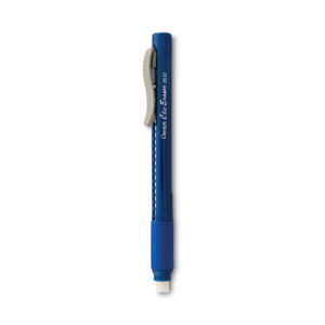 Pentel Clic Eraser Grip Eraser, For Pencil Marks, White Eraser, Blue Barrel (PENZE22C) View Product Image