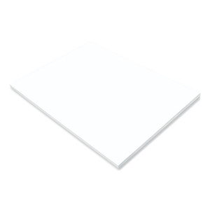 Prang SunWorks Construction Paper, 50 lb Text Weight, 18 x 24, Bright White, 50/Pack (PAC8717) View Product Image
