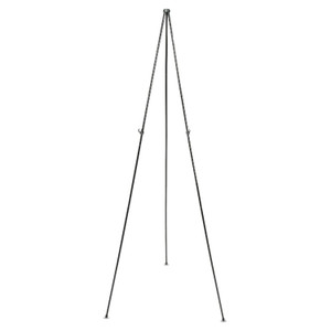 Quartet Full Size Instant Easel, 62.38" Maximum Height, Steel, Black View Product Image