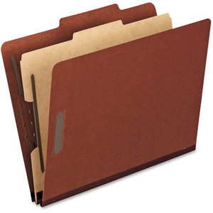 Pendaflex 2/5 Tab Cut Letter Recycled Classification Folder - 8 1/2" x 11" - 2" Expansion - 3 Fastener(s) - 2" for Folder, 1" for Divider - 1 Divider(s) Product Image 
