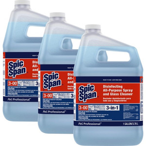 Spic and Span 3-in-1 All-Purpose Glass Cleaner - For Multipurpose, Multi Surface - Concentrate - 128 fl oz (4 quart) - Fresh Scent - Recommended For: Grease Remover, Bacteria Remover, Virus Remover Product Image 