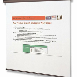 Quartet Manual Projection Screen - 1:1 - Matte White - 70" Height x 70" Width - (QRT670S) Product Image 