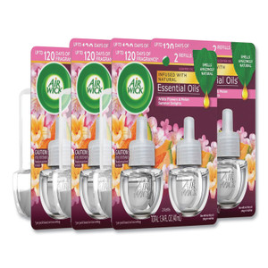 Air Wick Scented Oil Refills, Summer Delights, 0.67 oz, 2/Pack, 6 Packs/Carton Product Image