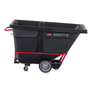 Rubbermaid Commercial Rotomolded Tilt Truck, 202 gal, 1,250 lb Capacity, Plastic, Black (RCP1315BLA) View Product Image