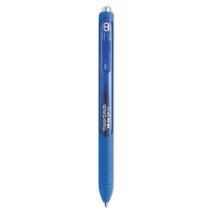 Paper Mate InkJoy Gel Pen, Retractable, Fine 0.5 mm, Blue Ink, Blue Barrel, Dozen (PAP1951722) View Product Image