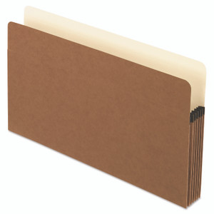 Pendaflex Smart Shield File Pocket, 5.25" Expansion, Legal Size, Red Fiber, 10/Box View Product Image