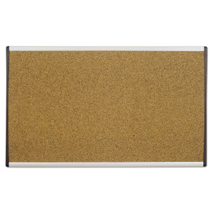 Quartet ARC Frame Cubicle Cork Board, 24 x 14, Tan Surface, Silver Aluminum Frame (QRTARCB2414) View Product Image