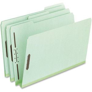 Pendaflex 1/3 Tab Cut Letter Recycled Top Tab File Folder - 8 1/2" x 11" - 2" Expansion - 2 Fastener(s) - Top Tab Location - Assorted Tab Position Product Image 