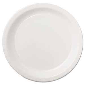 Hoffmaster Coated Paper Dinnerware, Plate, 9" dia, White, 50/Pack, 10 Packs/Carton View Product Image