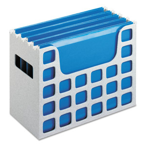 Pendaflex Desktop File With Hanging Folders, Letter Size, 6" Long, Granite (PFX23054) View Product Image