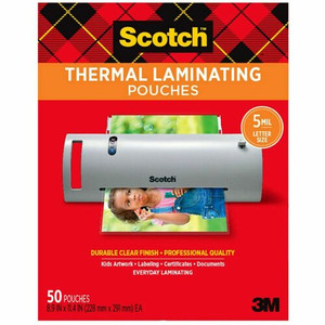 Scotch Thermal Laminating Pouches - Glossy 50 / Pack Product Image 
