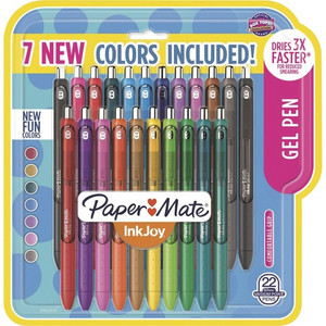 Paper Mate InkJoy Assorted Color Gel Pens - 0.7 mm Pen Point - Assorted Ink - Gel-based Product Image 
