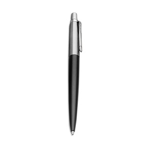Parker Jotter Ballpoint Pen, Retractable, Medium 1 mm, Blue Ink, Black/Chrome Barrel (PAR1953184) View Product Image
