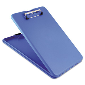 Saunders SlimMate Storage Clipboard, 0.5" Clip Capacity, Holds 8.5 x 11 Sheets, Blue (SAU00559) View Product Image