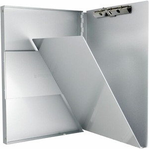 Saunders Snapak Side-open Storage Form Holder - 0.50" Clip Capacity - Storage for 30 Sheet - Side Opening - 8 1/2" x 12" Sheet Size - Aluminum Product Image 