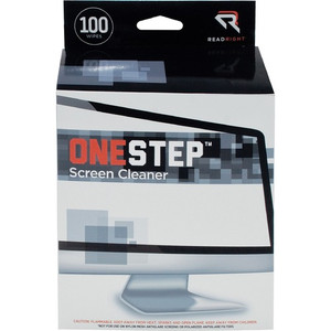 Advantus Read/Right One-Step Screen Cleaning Wipes - For Display Screen - Streak-free, Anti-static Product Image 