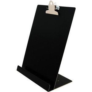 Saunders Document/Tablet Holder Stand - 12.3" Height x 9.5" Width x 5" Length - Aluminum - Black Product Image 