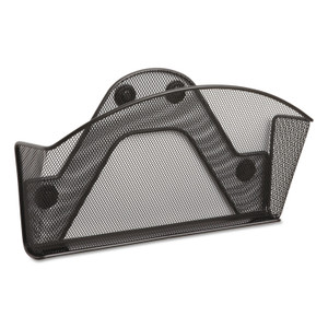 Safco Onyx Magnetic Mesh Panel Accessories, Single File Pocket, 13 x 4.25 x 7.25, Black View Product Image