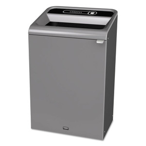 Rubbermaid Commercial Configure Indoor Recycling Waste Receptacle, 33 gal, Metal, Gray (RCP1961628) View Product Image