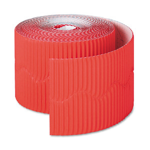Pacon Bordette Decorative Border, 2.25" x 50 ft Roll, Flame Red (PAC37036) View Product Image