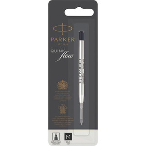 Parker Quinkflow Black Ink Ballpen Refill - Medium Point - Black Ink - Smooth Writing, Quick-drying Ink Product Image 