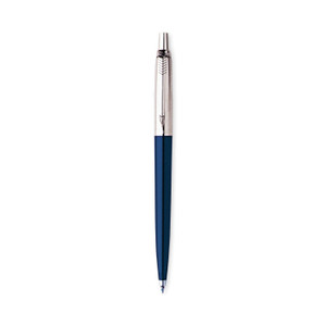 Parker Jotter Ballpoint Pen, Retractable, Medium 1 mm, Blue Ink, Royal Blue/Chrome Barrel (PAR1953186) View Product Image