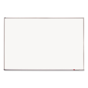 Quartet Porcelain Magnetic Whiteboard, 96" x 48", White Surface, Satin Aluminum Frame View Product Image