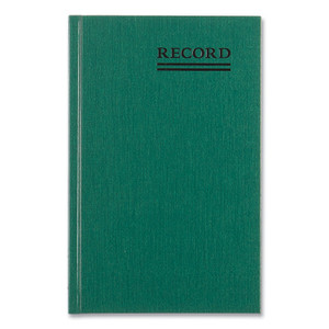 National Emerald Series Account Book, Green Cover, 9.63 x 6.25 Sheets, 200 Sheets/Book View Product Image