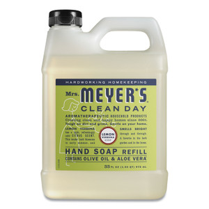 Mrs. Meyer's Clean Day Liquid Hand Soap Refill, Lemon Verbena, 33 oz (SJN651327EA) View Product Image