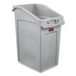 Rubbermaid Commercial Slim Jim Under-Counter Container, 23 gal, Polyethylene, Gray (RCP2026721) View Product Image