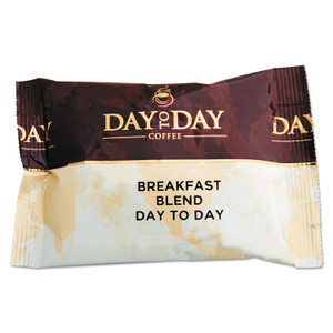 Day to Day Coffee 100% Pure Coffee, Breakfast Blend, 1.5 oz Pack, 42 Packs/Carton (PCO23003) View Product Image