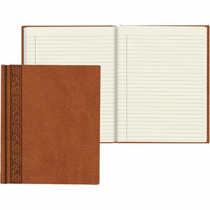Rediform DaVinci Executive Journals - 150 Sheets - Perfect Bound - Ruled Margin - 7 1/4" x 9 1/4" Sheet Size - Cream Paper Product Image 