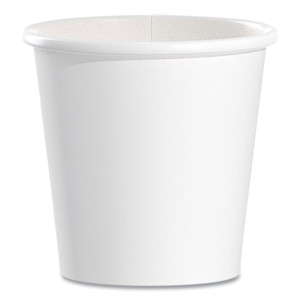 SOLO Single-Sided Poly Paper Hot Cups, 4 oz, White, 50 Bag, 20 Bags/Carton (SCC374W2050) View Product Image