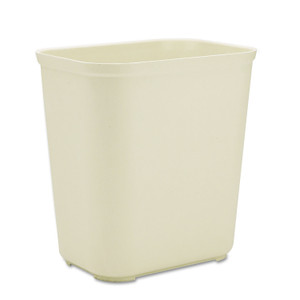 Rubbermaid Commercial Fiberglass Wastebasket, 7 gal, Fiberglass, Beige (RCP254300BG) View Product Image