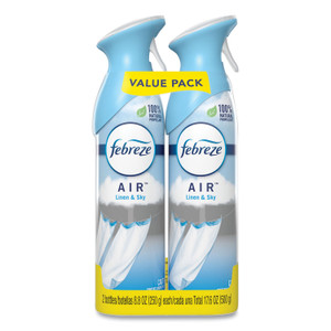 Febreze AIR, Linen and Sky, 8.8 oz Aerosol Spray, 2/Pack (PGC97799PK) View Product Image