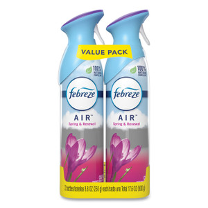 Febreze AIR, Spring and Renewal, 8.8 oz Aerosol Spray, 2/Pack, 6 Pack/Carton (PGC97805) View Product Image