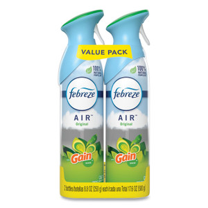 Febreze AIR, Gain Original, 8.8 oz Aerosol Spray, 2/Pack (PGC97810PK) View Product Image
