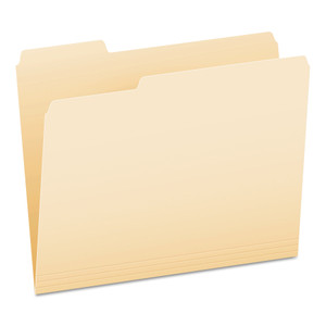Pendaflex Manila File Folders, 1/3-Cut Tabs: Left Position, Letter Size, 0.75" Expansion, Manila, 100/Box (PFX752131) View Product Image